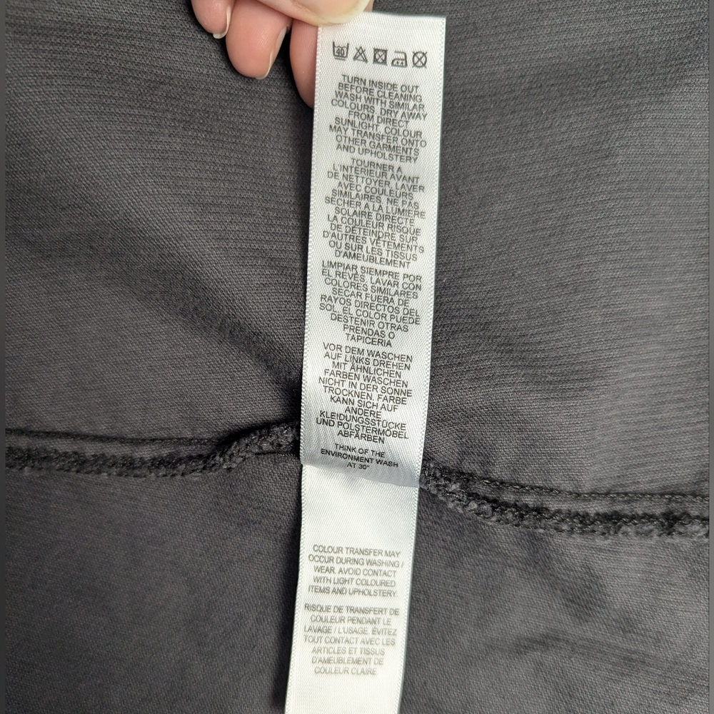 ASOS Denim Western Fitted Shirt Dress In Grey Cord - Picture 7 of 7